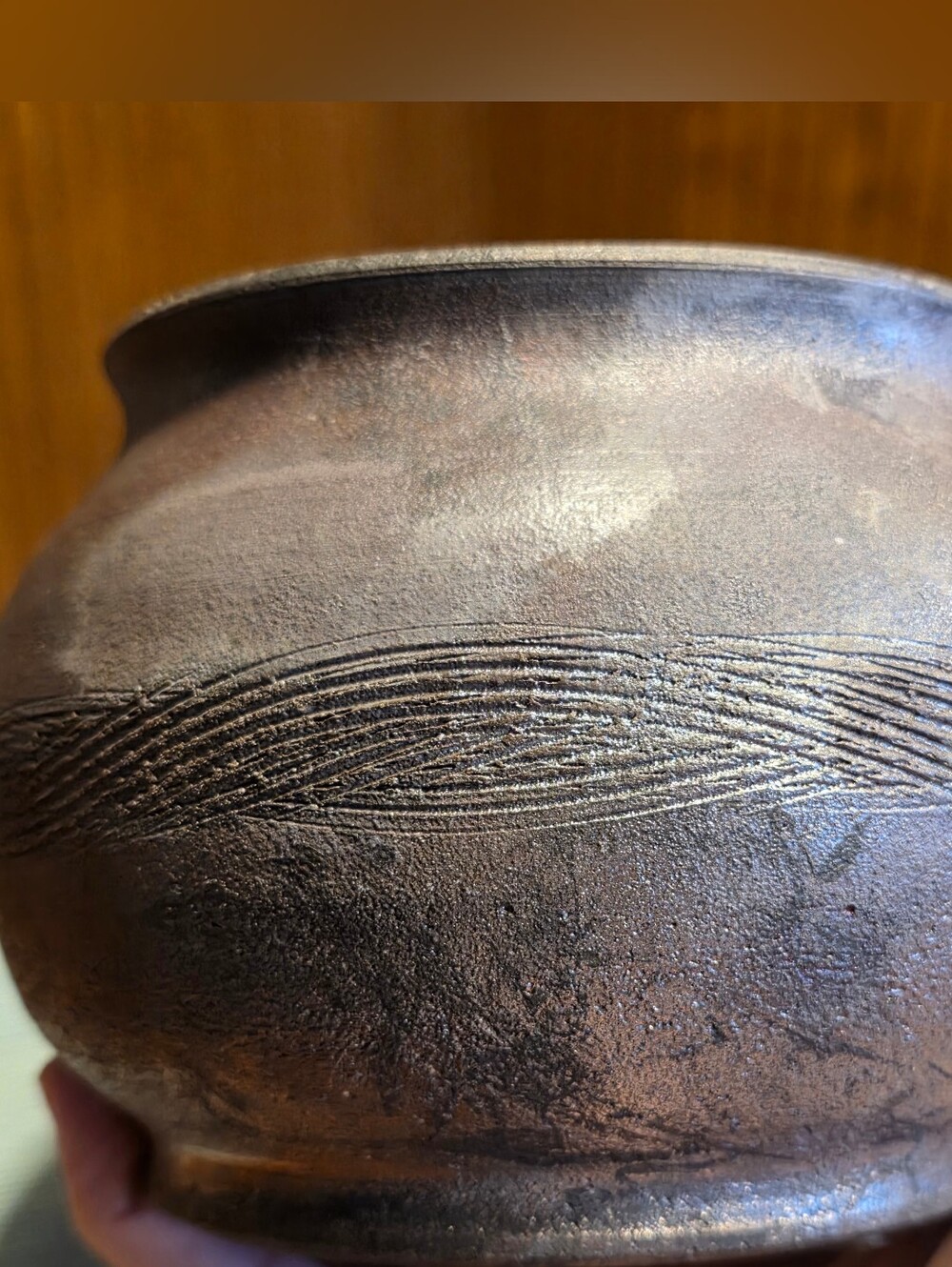 Raku Pottery Planter Pot Vase